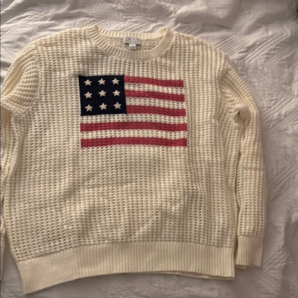 Joan Rivers Flag Sweater